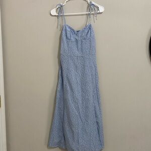 SHEIN Light Blue Floral Maxi Dress